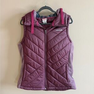 Avalanche Maroon Women's Vest with Hood